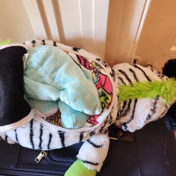 Kids Happy nappers stuffed zebra - Picture 6 of 8